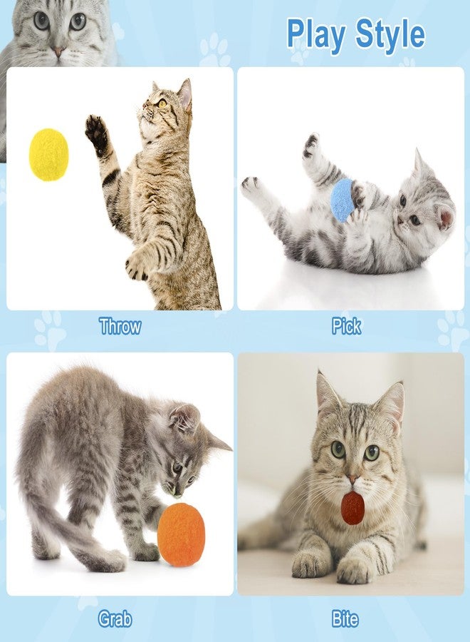 RAMONI Interactive Cat Ball Launcher, Cat Ball Toys, Launcher with 30pcs Soft Plush Balls Silent Smart Play Toy Shooting Toy Funny Interactive Cat Toys for Indoor Training Exercise Playing - Image 3
